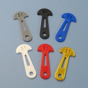 Australia 1 Dollar Removable Trolley Token / Trolley Key (Reusable) for Australian Shopping Carts and Trolleys