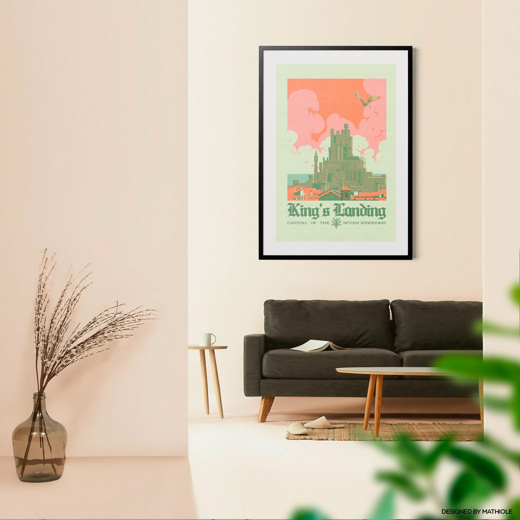 Visit King's Landing Poster Westeros, Game of Thrones, King's Landing