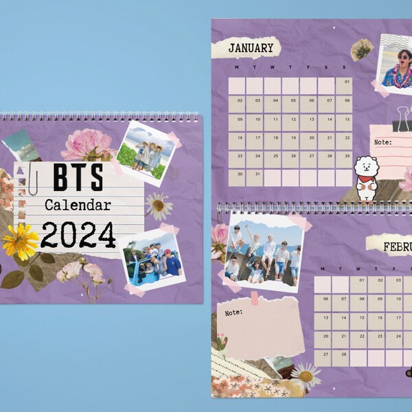 Bts 2024 Calendar Etsy