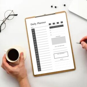 Digitaler Tag Organizer: Herunterladbares Tagesplaner-Blatt tägliches Seiten-Journal, iPad-Journal, Notability-Journal