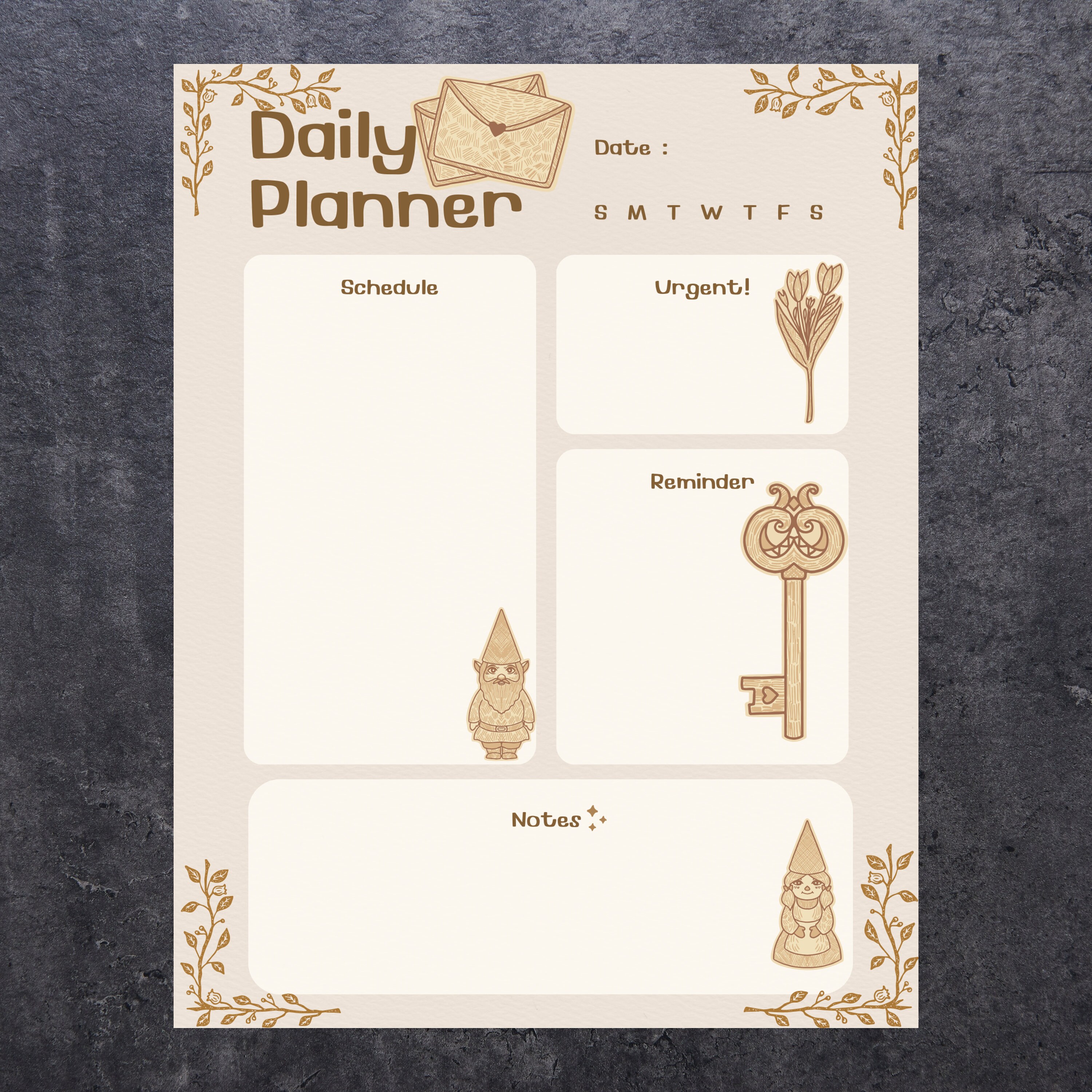 Cottage Core Printable Daily Planner Digital Download Daily Pages ...