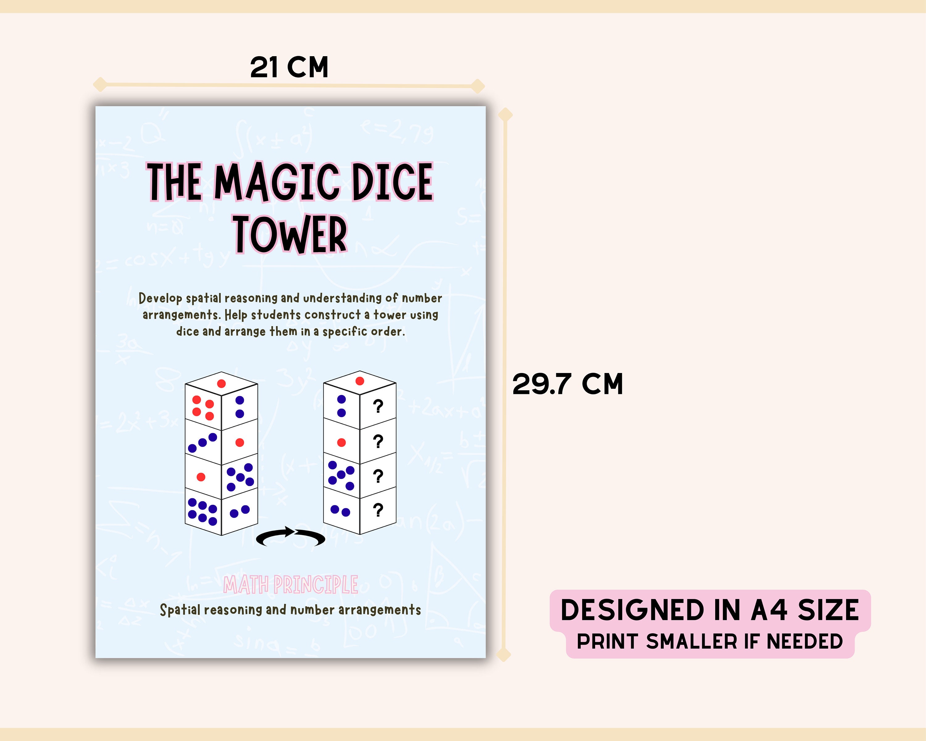 Activity Card Kids Printable Math Game Idea STEM Learning - Etsy