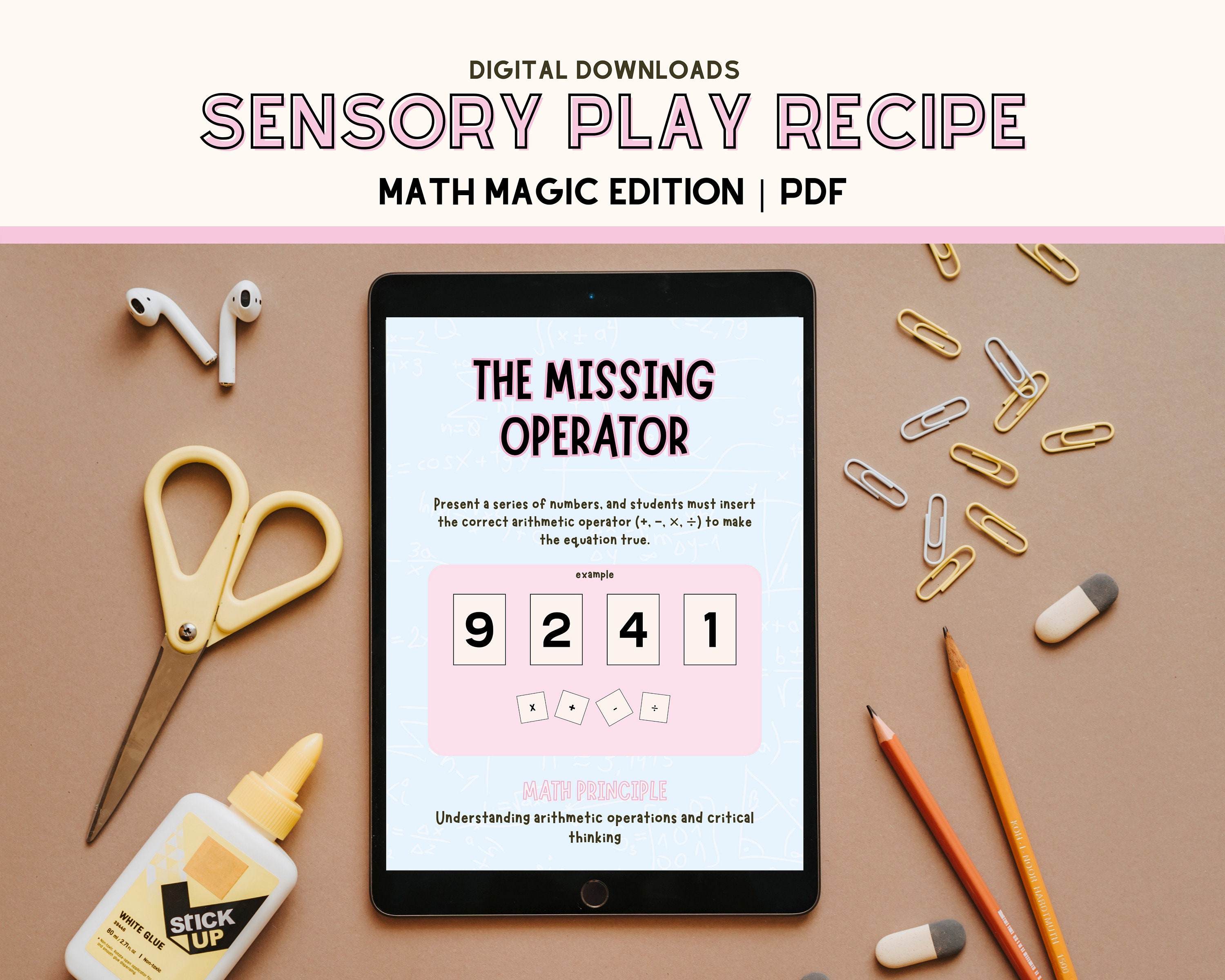 Activity Card Kids Printable Math Game Idea STEM Learning - Etsy