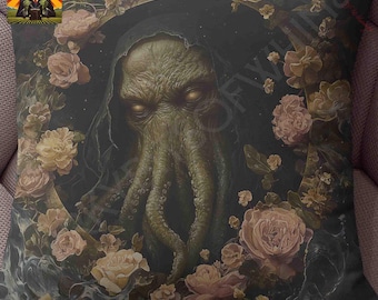Cthulhu Pillow: full or case only, spun polyester or faux suede
