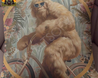 Floral Bigfoot Biking Pillow: full or case only, spun polyester or faux suede