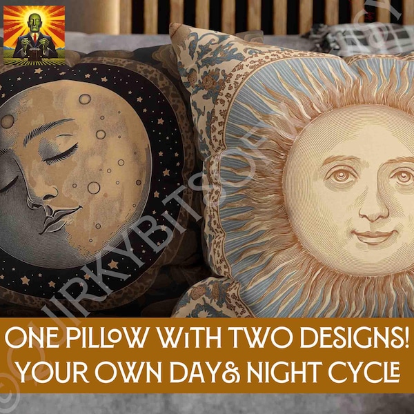 William Morris Sun & Moon Pillow: full or case only, spun polyester or faux suede