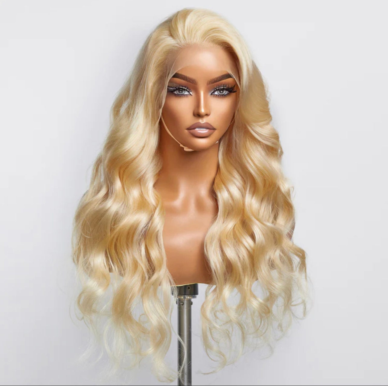 ?18” HUMAN HAIR 613 BODY WAVY LACE FRONT WIG *NEW Amazon.com : Alimubi hair 613 Lace Front Wig Human Hair 200  main image 4