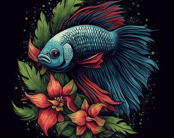 Betta in the palm trees