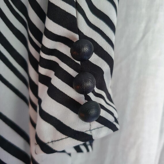 80s black and white dress 80s B+W Dotted Halter Dress
