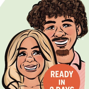 Personalised Caricature/Colour/Caricature Portrait/Digital Drawing/Drawing From Photo/Custom Gift/Colour Drawing/quirky/Unique/gig