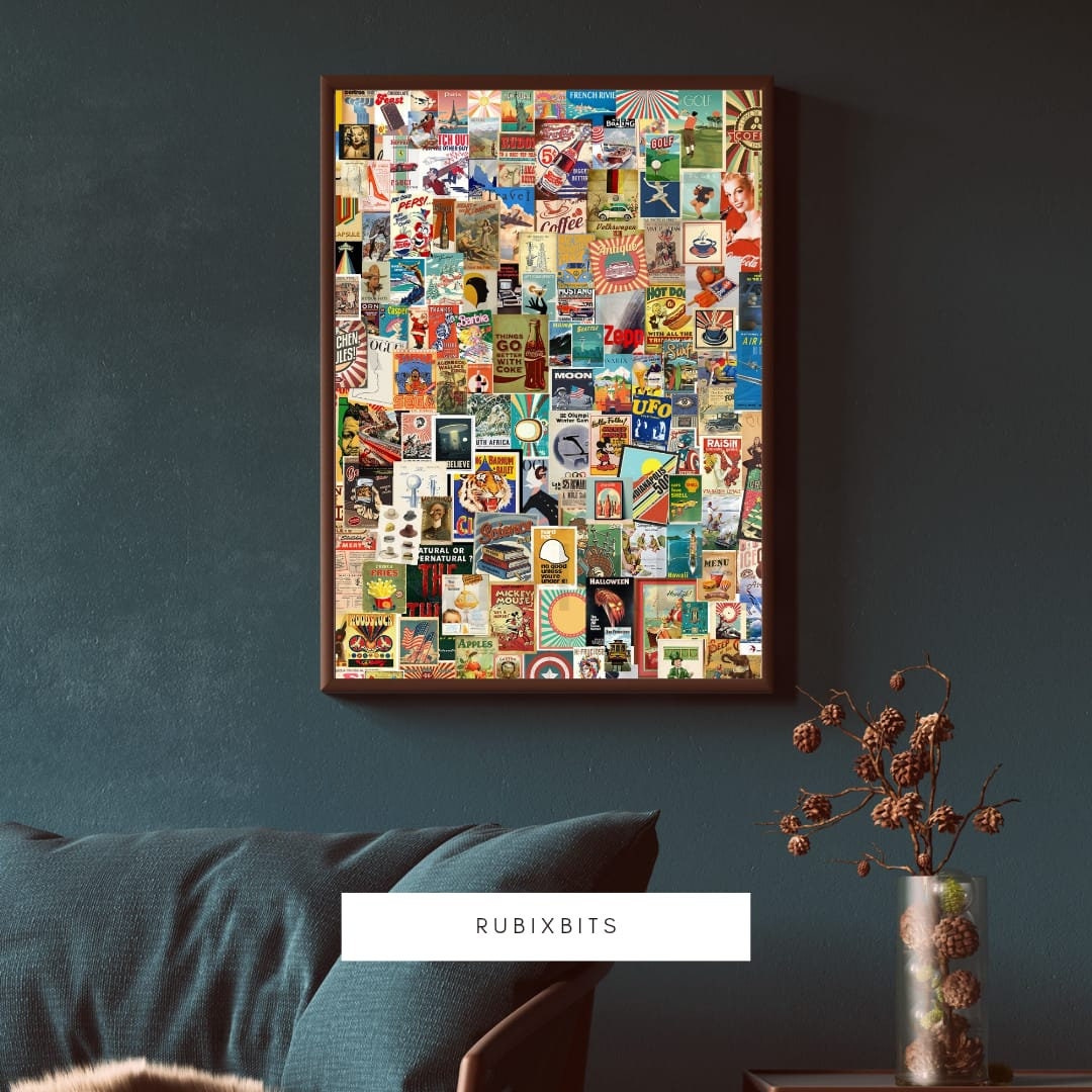 Vintage Aesthetic Wall Collage Vintage Digital Art Bonus Etsy