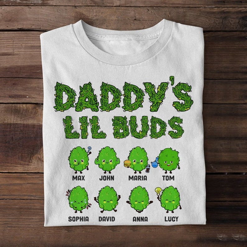 Personalized Daddy's Lil Buds Shirt Father's Day - Etsy