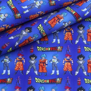 Japanese Anime Fabric Polyester Cotton Fabric Anime Cartoon Fabric By The Half Yard