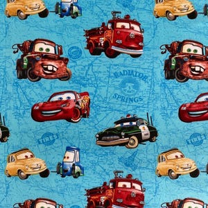 Disney Cars Fabric 100% Cotton Fabric Cartoon Fabric By The Half Yard