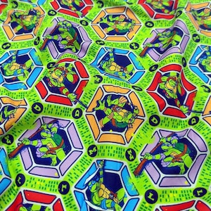 Teenage Mutant Ninja Turtles Fabric Pure Cotton Cartoon Cotton Fabric By The Half Yard