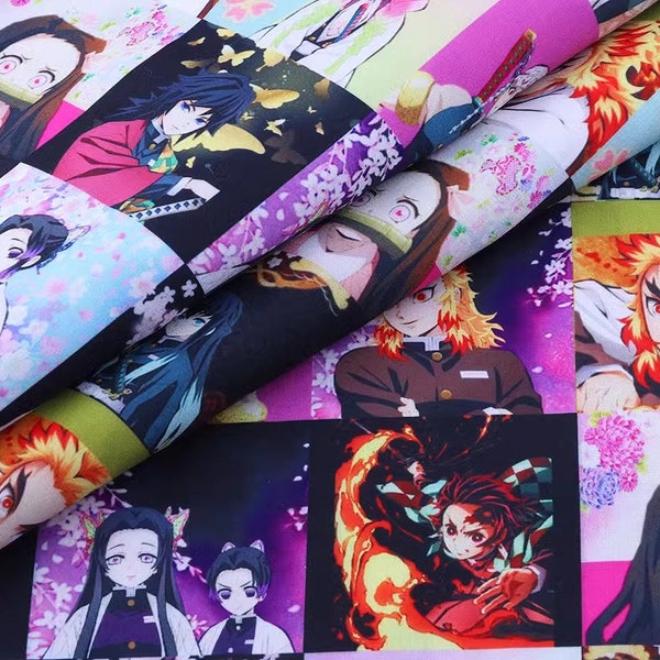 Anime Fabric Etsy