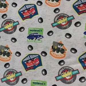 Disney Cars Fabric 100% Cotton Fabric Cartoon Fabric By The Half Yard