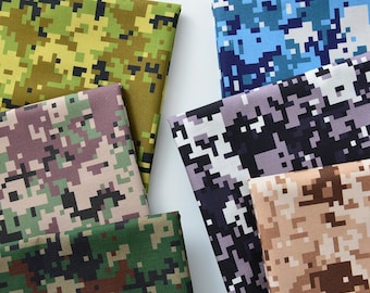Camouflage Fabric Camo Fabric 100% Cotton Fabric Anime Cartoon Fabric By The Half Yard