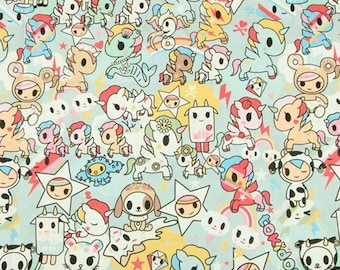 Tokidoki Fabric, By The 1/2 Yard, 100% Cotton