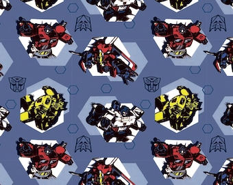 Transformers Fabric 100% Cotton Fabric Cartoon Fabric By The Half Yard