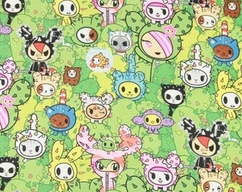 Tokidoki Fabric, By The 1/2 Yard, 100% Cotton