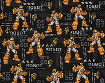 Transformers Fabric 100% Cotton Fabric Cartoon Fabric By The Half Yard