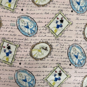 Disney Princess Fabric 100% Cotton Fabric Cartoon Fabric By The Half Yard