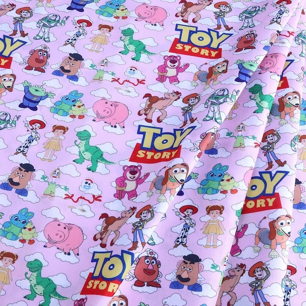 Toy Story Fabric Polyester Cotton Fabric Anime Cartoon Fabric By The Half Yard