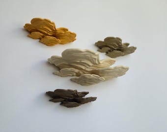 Woodlike Mushroom Floating Shelf - The Ostrea Fungus • PLA-Wood 3D Print • Fungi Wall Shelf • Nature Decoration • Goblincore • Cottagecore