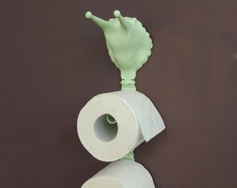 Snail toilet paper holder, floating toilet roll bathroom rack, wall mount, wc bathroom decor, Cottagecore, Nature, Rustic, Forest theme