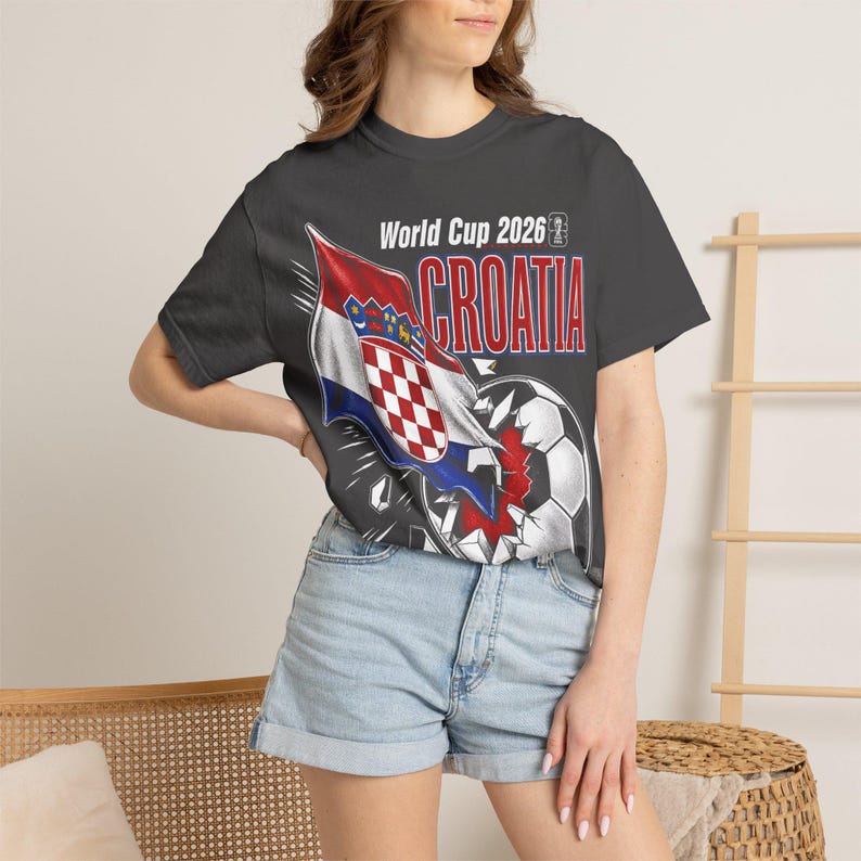 Camiseta retro de Croacia de fútbol, colores cómodos, camiseta gráfica de equipo de fútbol de los 90 OS01 imagen 7