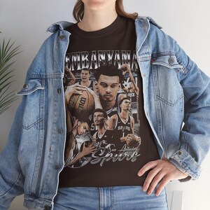 Victor Wembanyama Basketball Shirt, San Antonio Basketball Tee, Wemby Basketball Gift Unisex T-shirt image 4