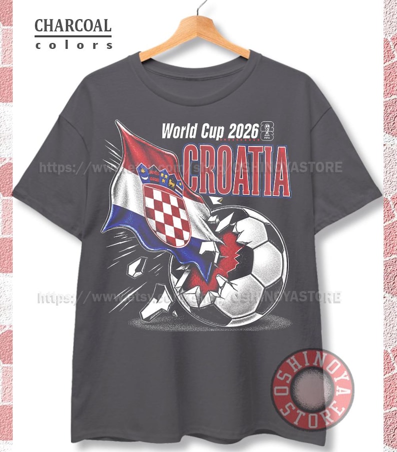 Camiseta retro de Croacia de fútbol, colores cómodos, camiseta gráfica de equipo de fútbol de los 90 OS01 imagen 1