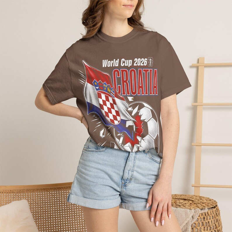 Camiseta retro de Croacia de fútbol, colores cómodos, camiseta gráfica de equipo de fútbol de los 90 OS01 imagen 5