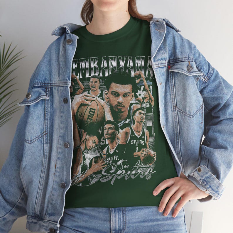 Victor Wembanyama Basketball Shirt, San Antonio Basketball Tee, Wemby Basketball Gift Unisex T-shirt image 5