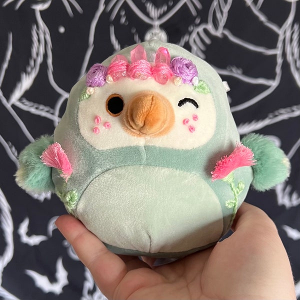 Shoni the Dodo Customized 5 Inch Embroidered Squishmallow | bird Squishmallow | custom hand embroidery | Squishmallows custom