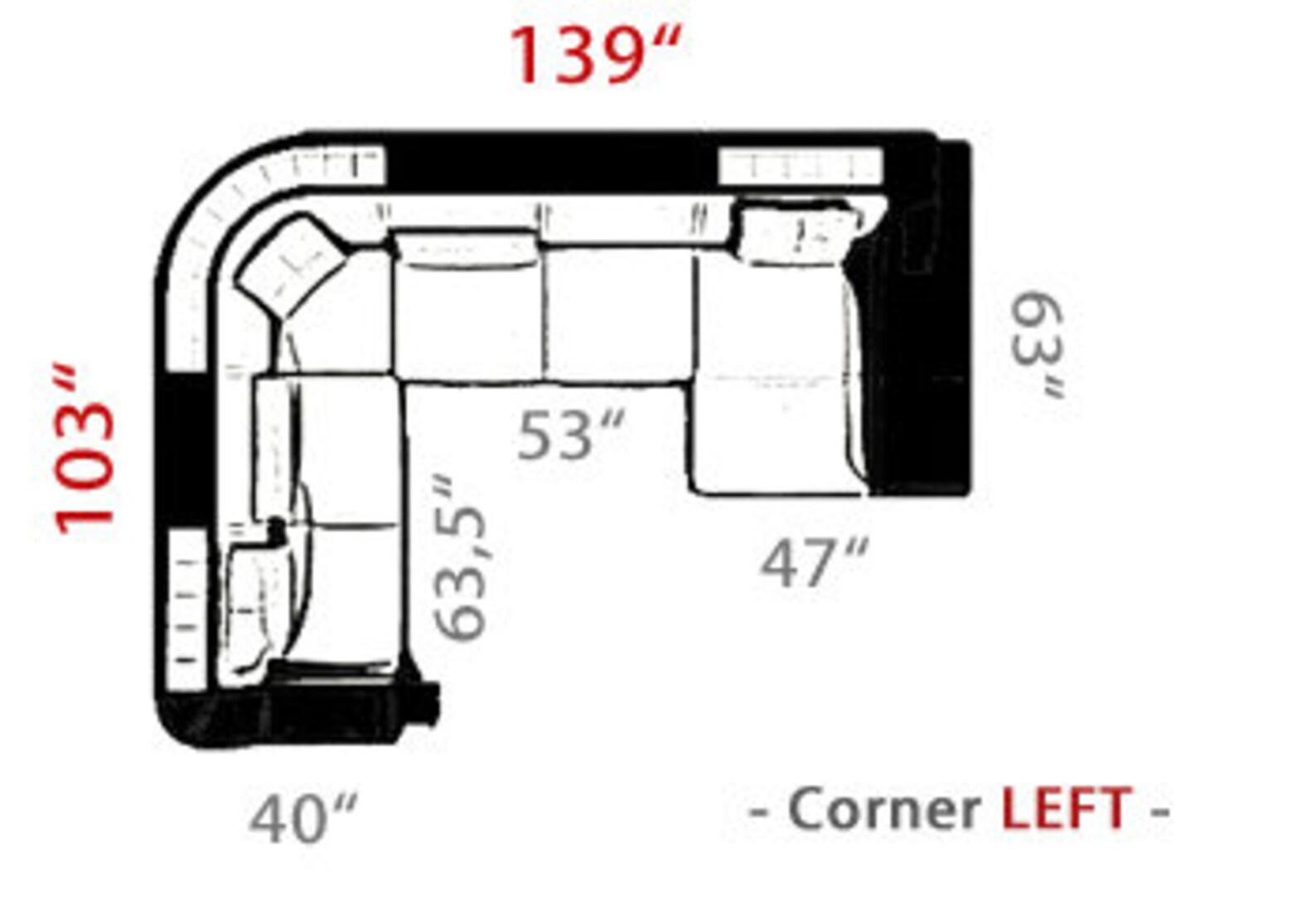 Sectional Couch Ushaped Sofa Chaise Leather Modern Sofa Design Black
