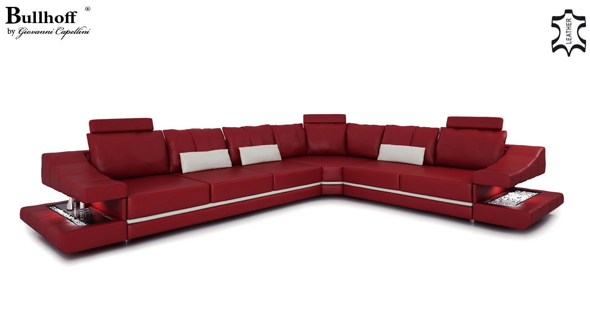 Sofa in Leather Couch Corner Sofa Lshaped Sectional Sofa Modern