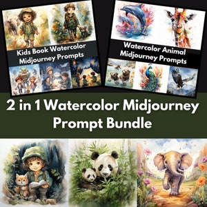 Midjourney Prompts, Książka dla dzieci, Akwarela, Zestaw, Pastel, Obrazy dla dzieci, Kopiuj i wklej, Bajki, dla rodziców, nauczycieli