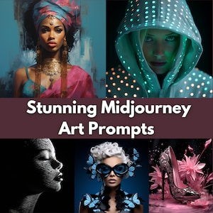 Midjourney AI Art Prompts: 12 Cinematic Photography Ideas (Digital Download)