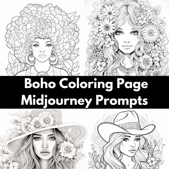 Midjourney Prompts for Coloring Books - AI Demos