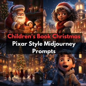 Livre pour enfants, Invites à mi-parcours, Noël, Pour les enfants, Enseignants, Auteurs, Illustration, Généré par l'IA, Téléchargement numérique, Guide d'invite