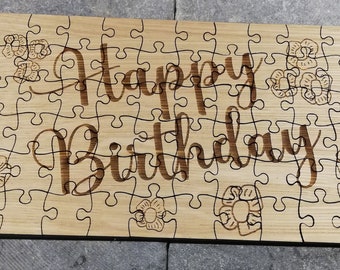 Carte d'anniversaire casse-tête