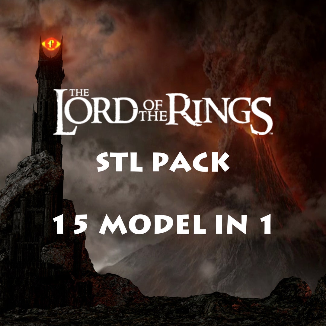 Lord of the Rings 3D Model Pack Lord of the Rings STL Pack - Etsy UK