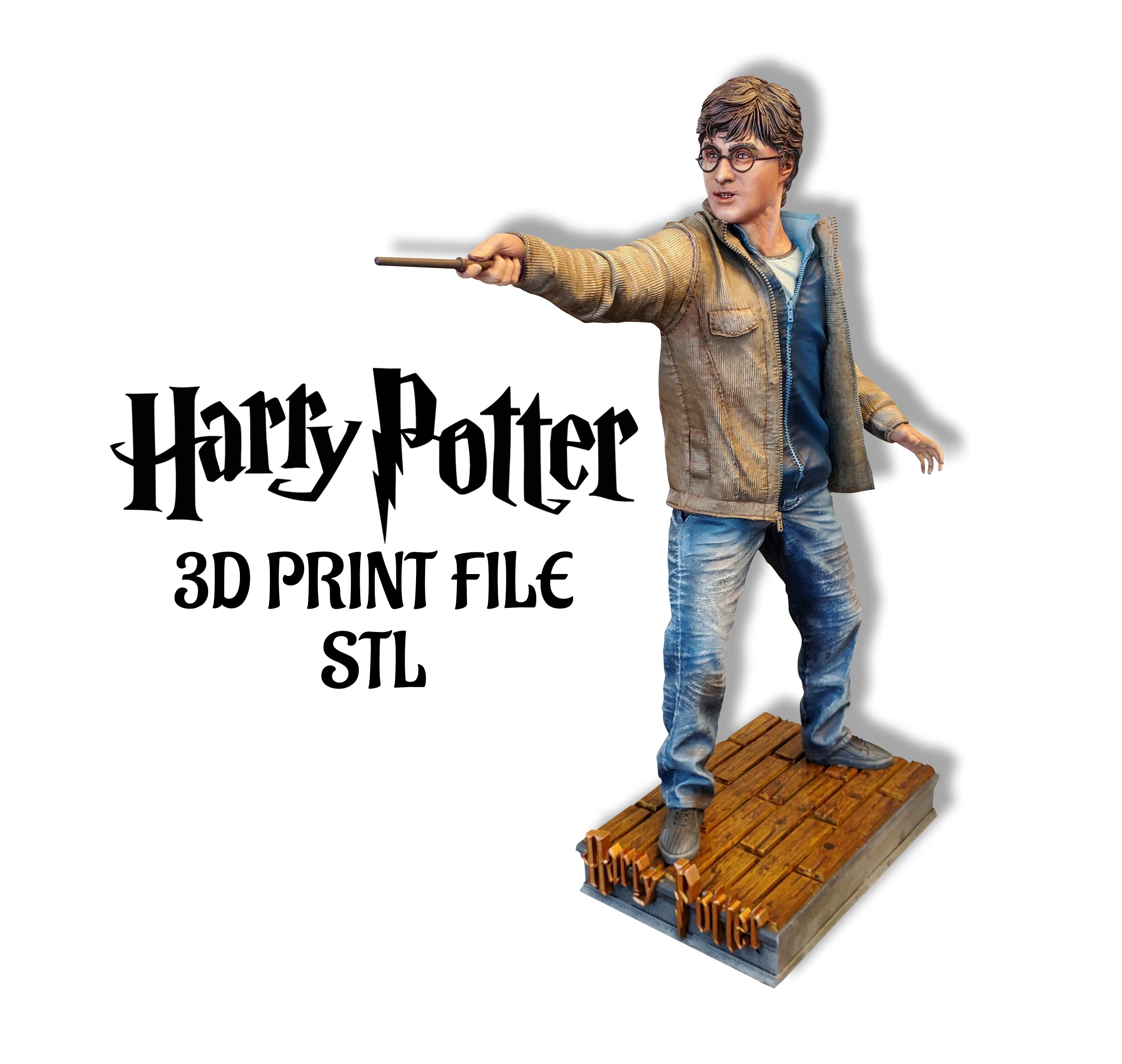 HP 3D Model STL File, Potter Figure Stl, Harry Statue Stl, Harry Miniature Stl, Harry 3D Print