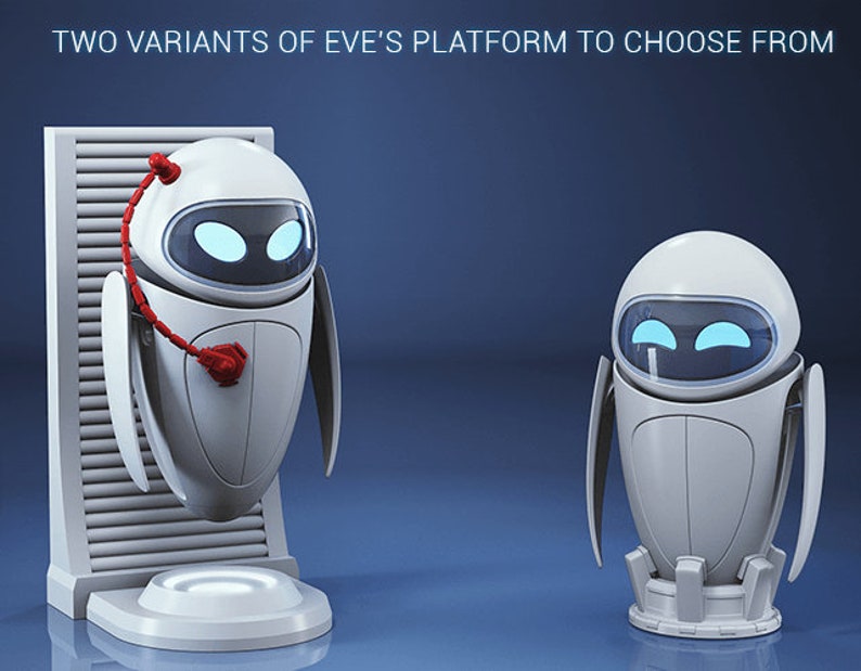 Walle EVE 3D Model Walle EVE STL Walle Eve 3D Print Etsy Australia