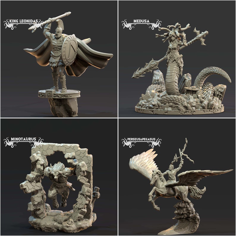Greek Myth STL Pack, Greek Myth 3D Models Print Files, Greek Mythology ...