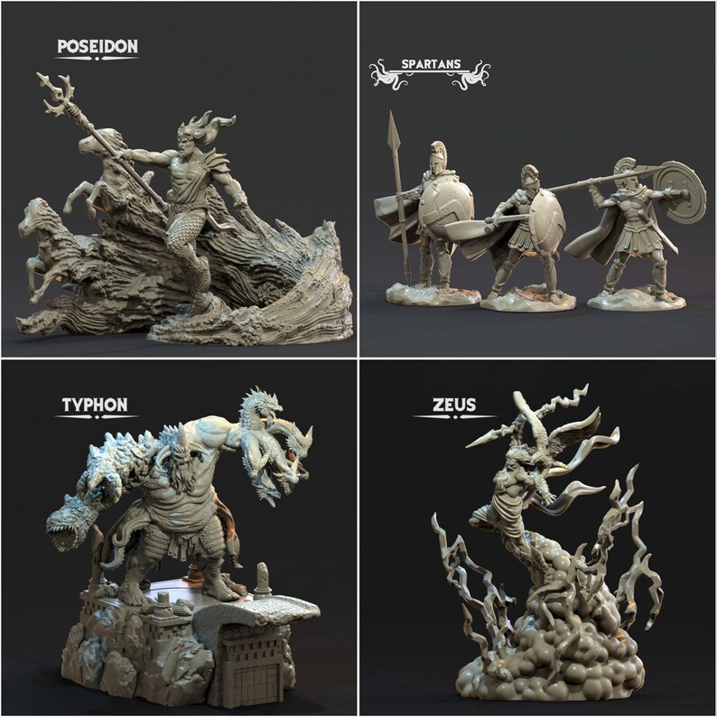 Greek Myth STL Pack, Greek Myth 3D Models Print Files, Greek Mythology ...