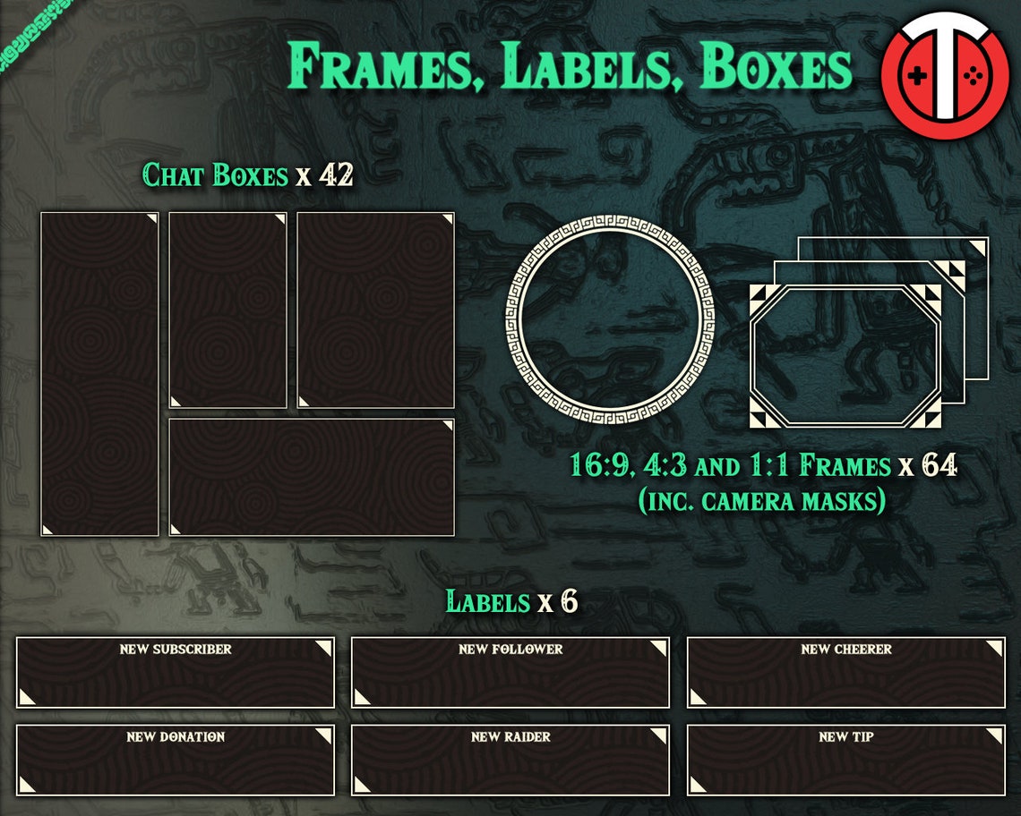 Fantasy RPG Stream Package - Totk / Botw - Overlays, Alerts ...