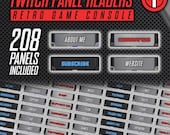 Twitch Panels - Retro Game Consoles - 4 Styles - Panel Headers